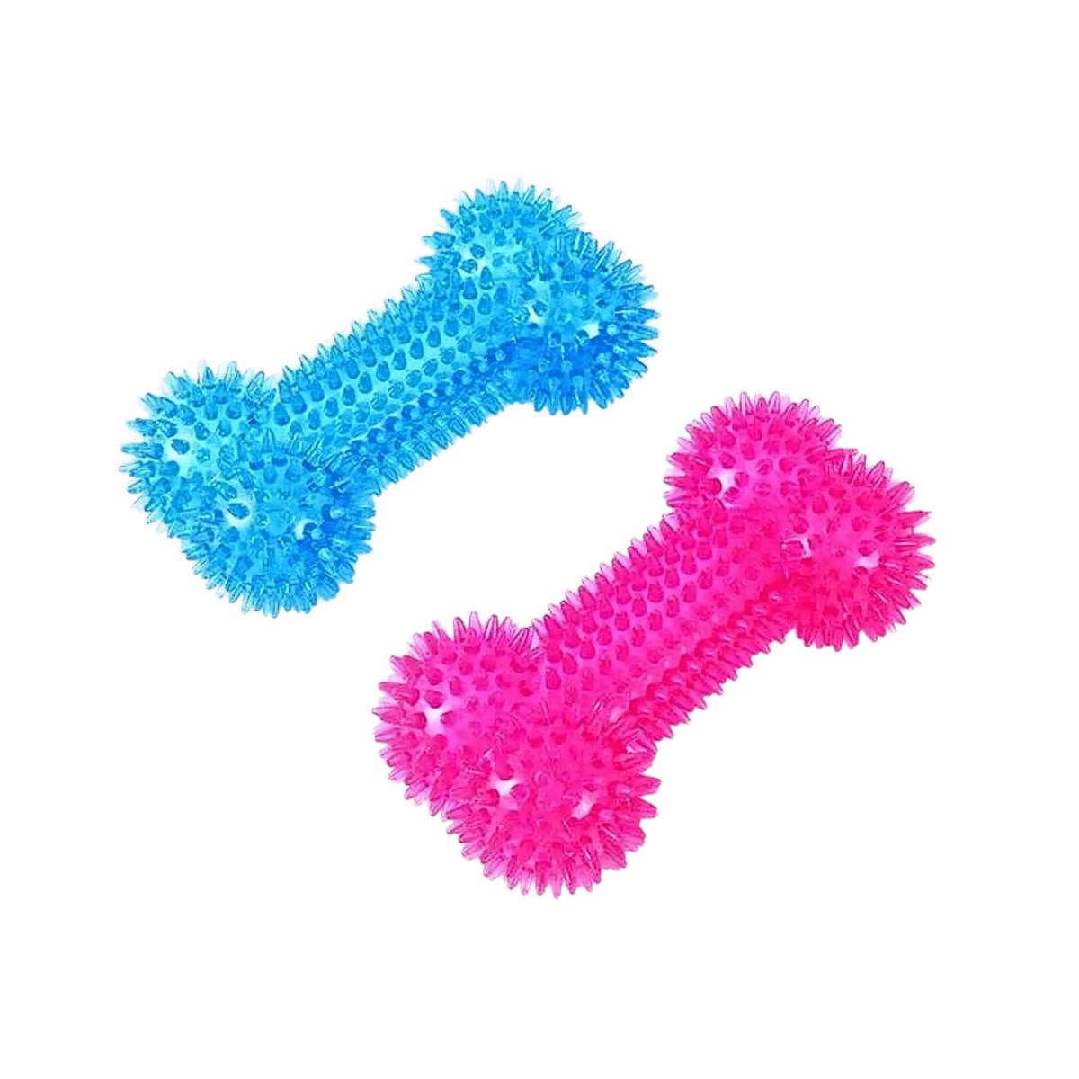 CANINE CREW SQUEAKY SPIKE BONE TOY - Animeal