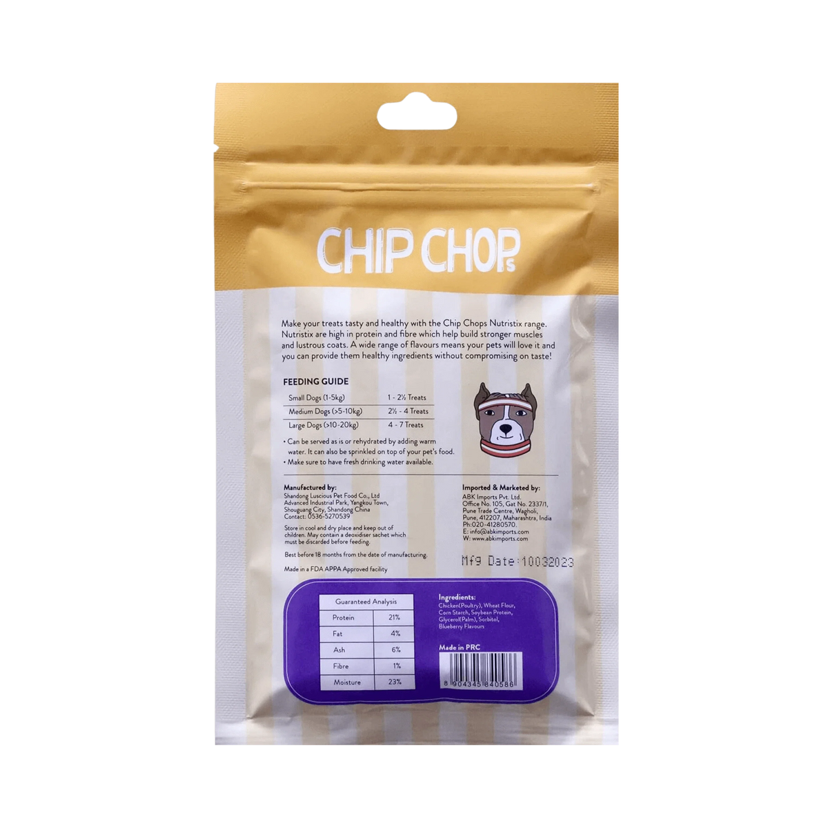 CHIP CHOP NUTRISTIX BLUEBERRY (S) - Animeal
