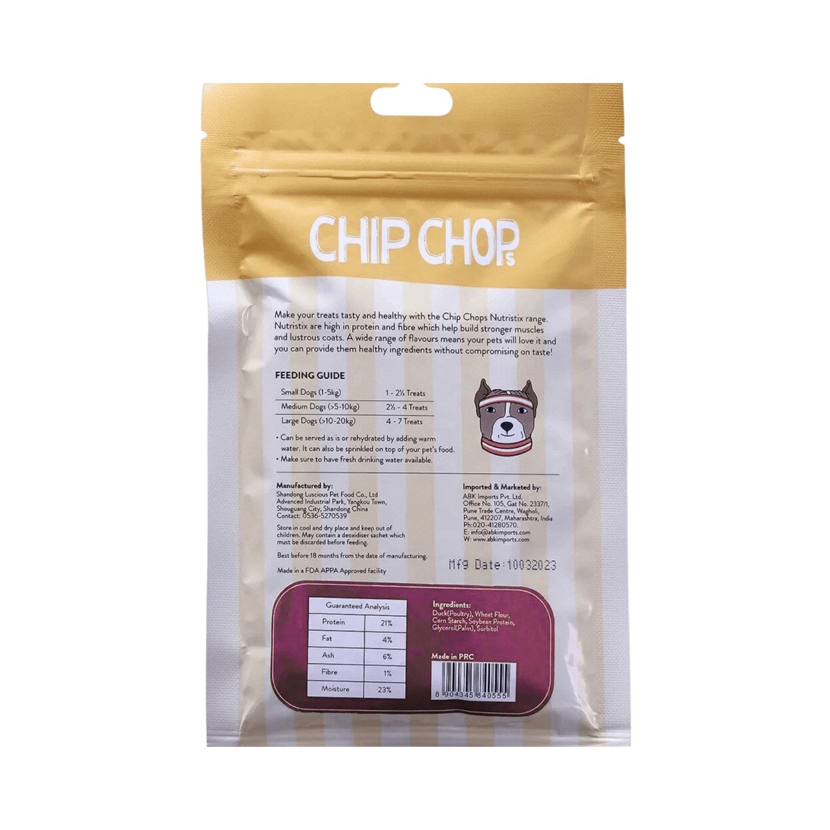 CHIP CHOP NUTRISTIX STRAWBERRY (S) - Animeal