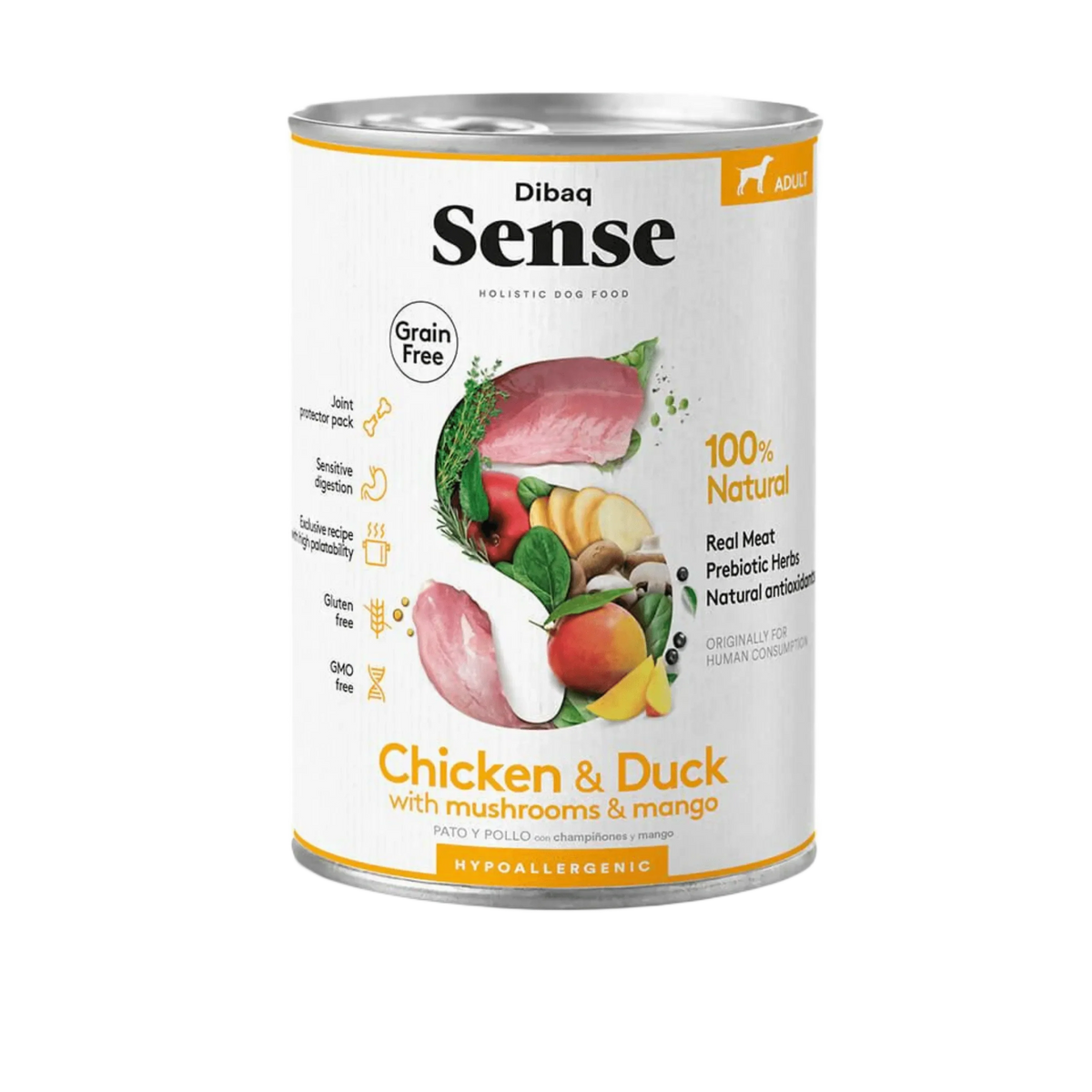 DIBAQ SENSE DOG CHIC & DUCK CAN - Animeal