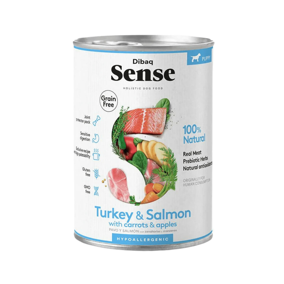 DIBAQ SENSE PUPPY SALMON & TURKEY CAN - Animeal