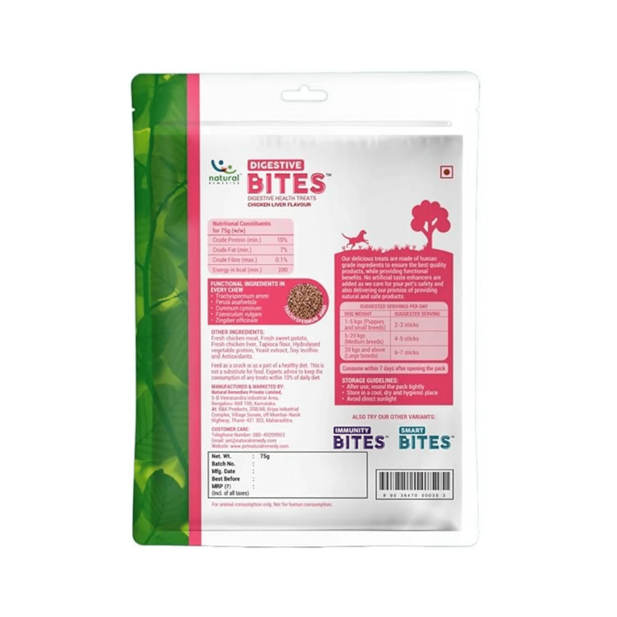 DIGESTIVE BITES CHIC & LIV FLAVOUR - Animeal