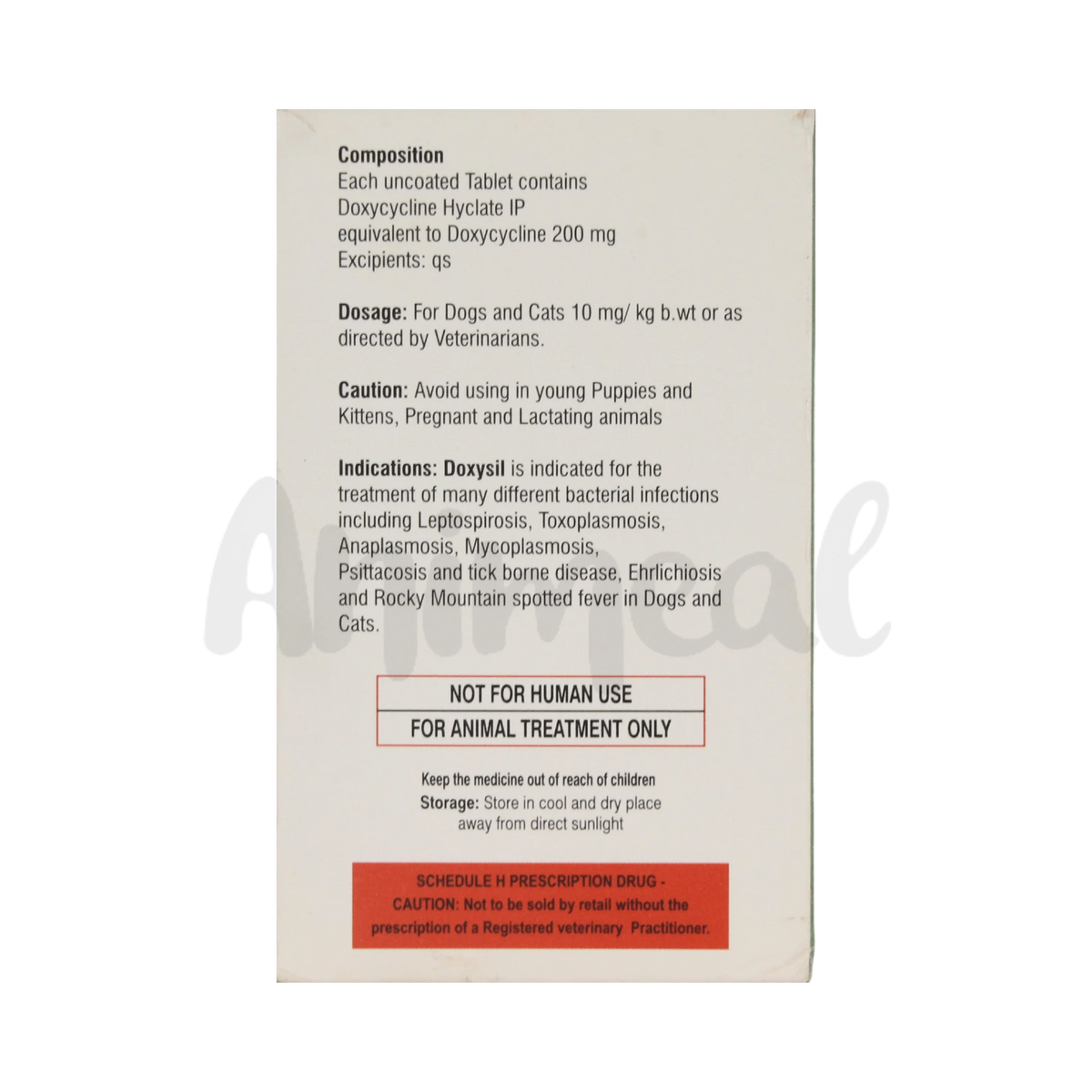 DOXYSIL 200MG TABLET - Animeal