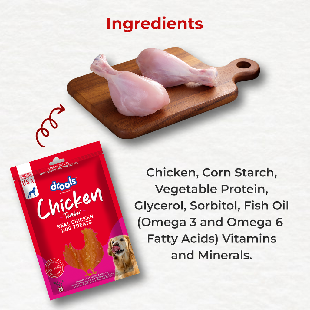 DROOLS CHICKEN TENDER DOG TREAT - Animeal