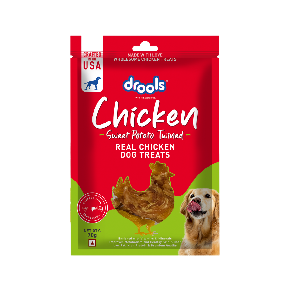 DROOLS SWEET POTATO TWINED DOG TREAT - Animeal
