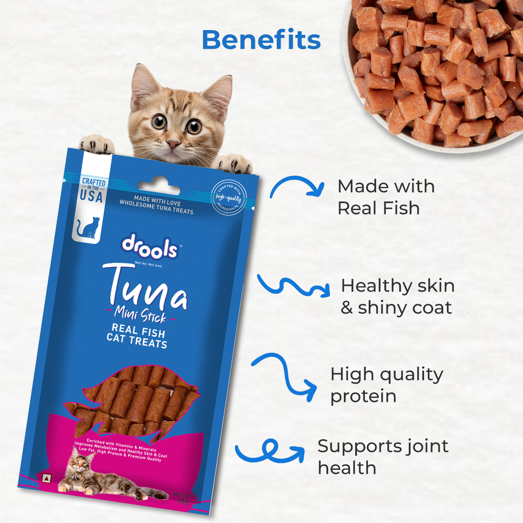 DROOLS TUNA MINI STICKS CAT TREAT - Animeal