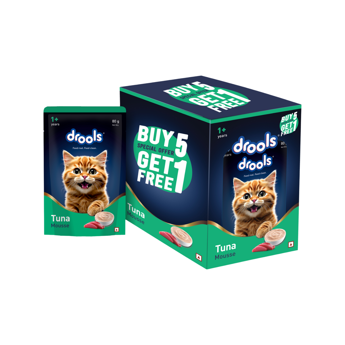 DROOLS TUNA MOUSSE CAT WET FOOD [80g] - Animeal