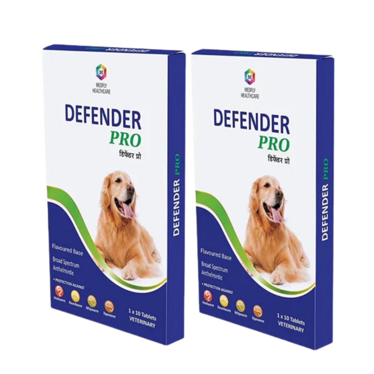Defender Pro Deworming Tablet For Dogs Of All Life Stages (Pack Of 2) - Animeal