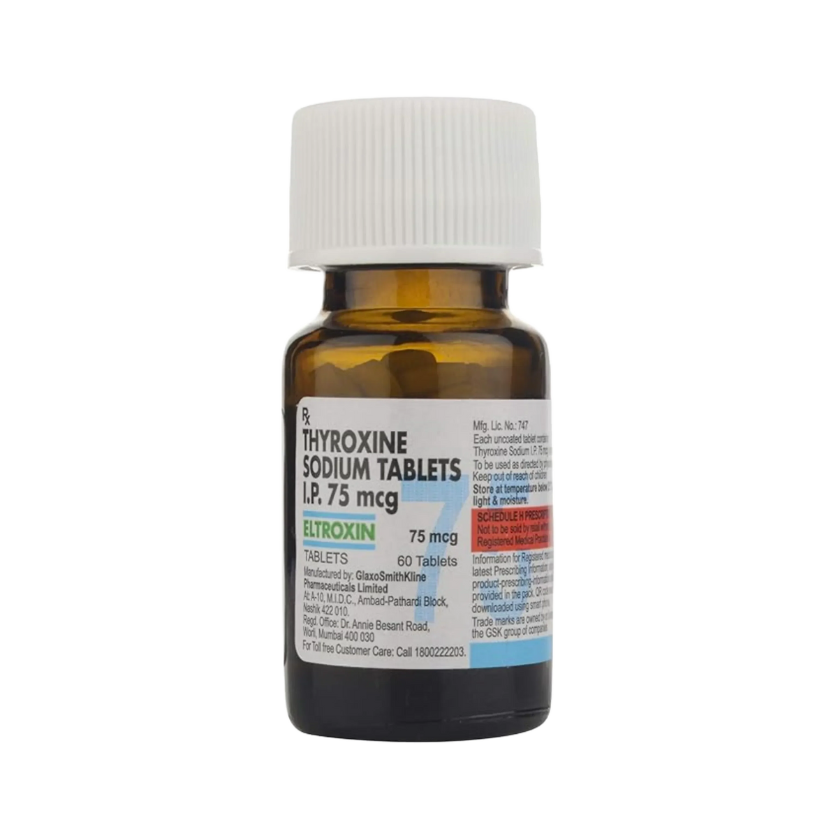 ELTROXIN 125MG TABLET - Animeal