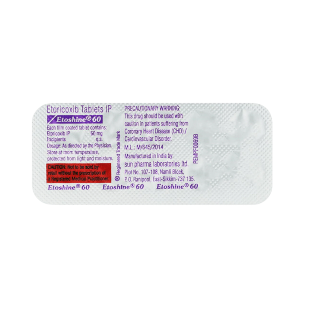 ETOSHINE 60MG TABLET - Animeal