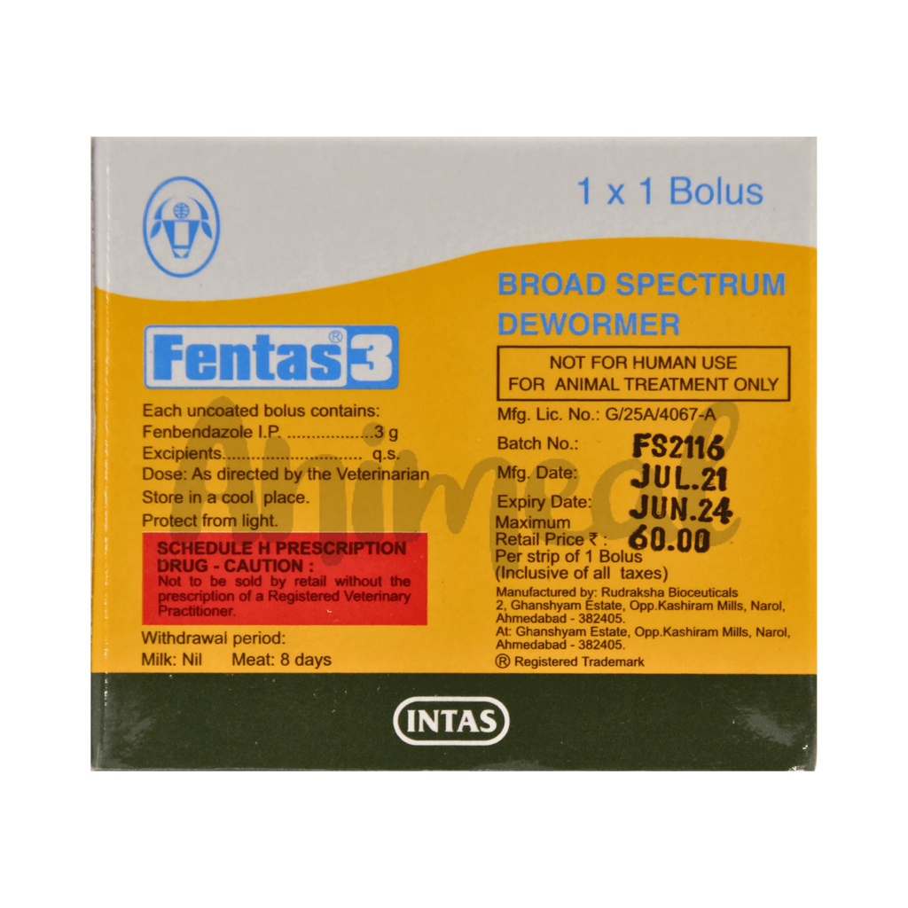 FENTAS-3 BOLUS - Animeal