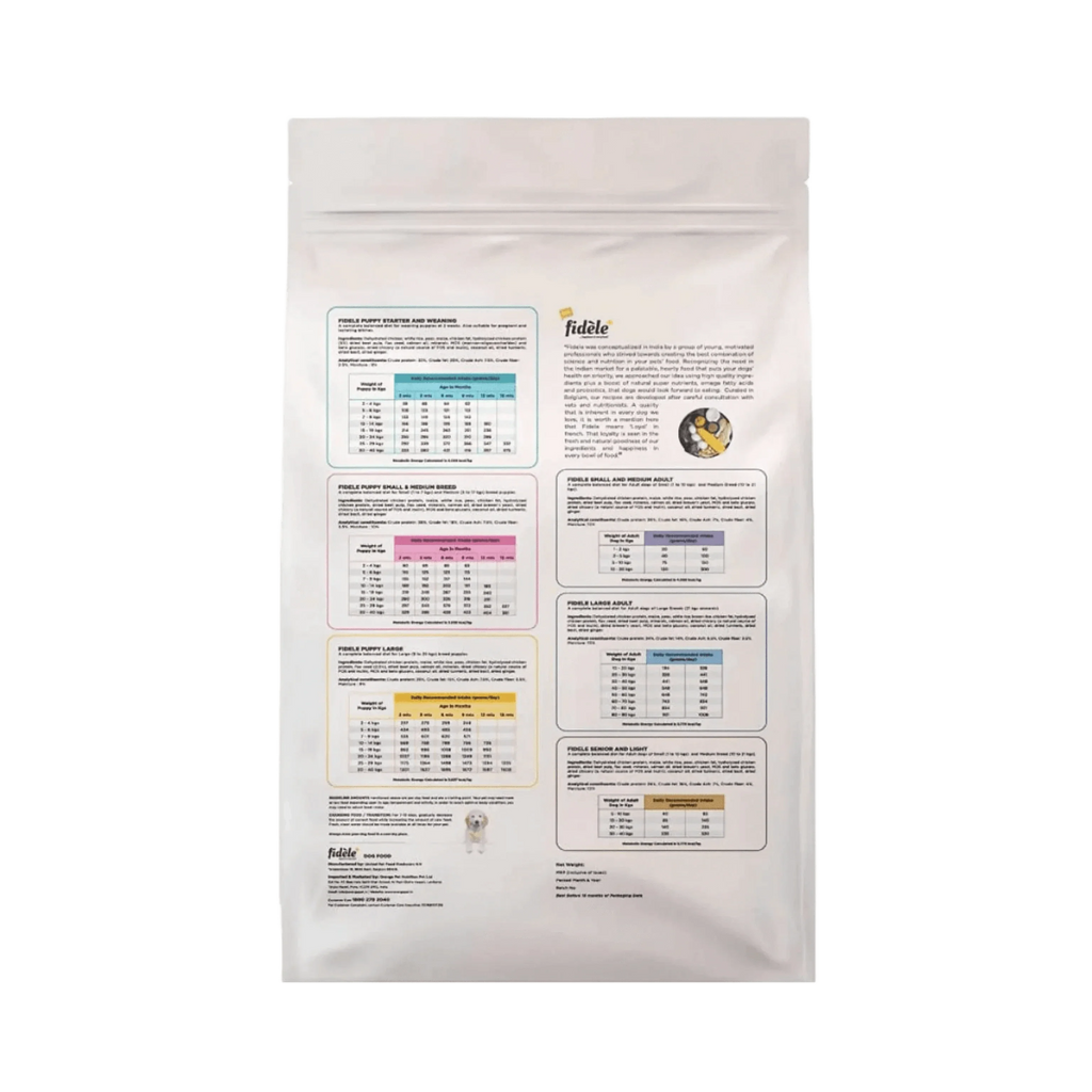 FIDELE PLUS ADULT SMALL & MEDIUM DRY FOOD (L) - Animeal