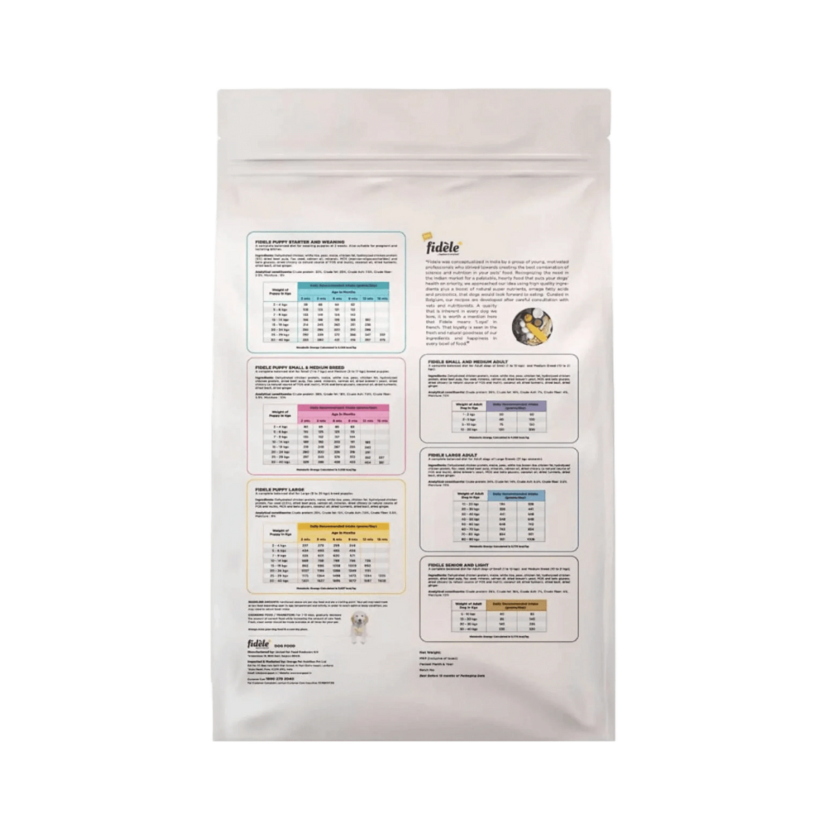 FIDELE PLUS ADULT SMALL & MEDIUM DRY FOOD (L) - Animeal