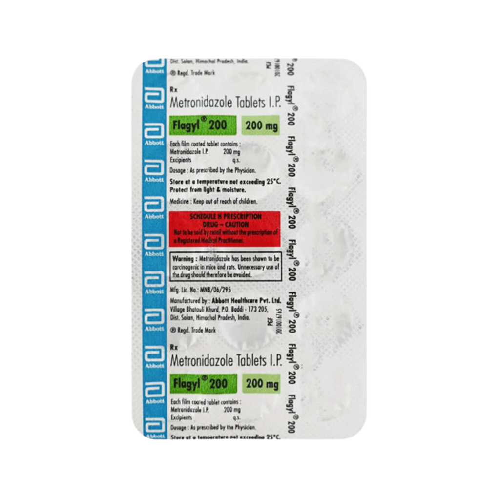 FLAGYL 200MG TABLET - Animeal