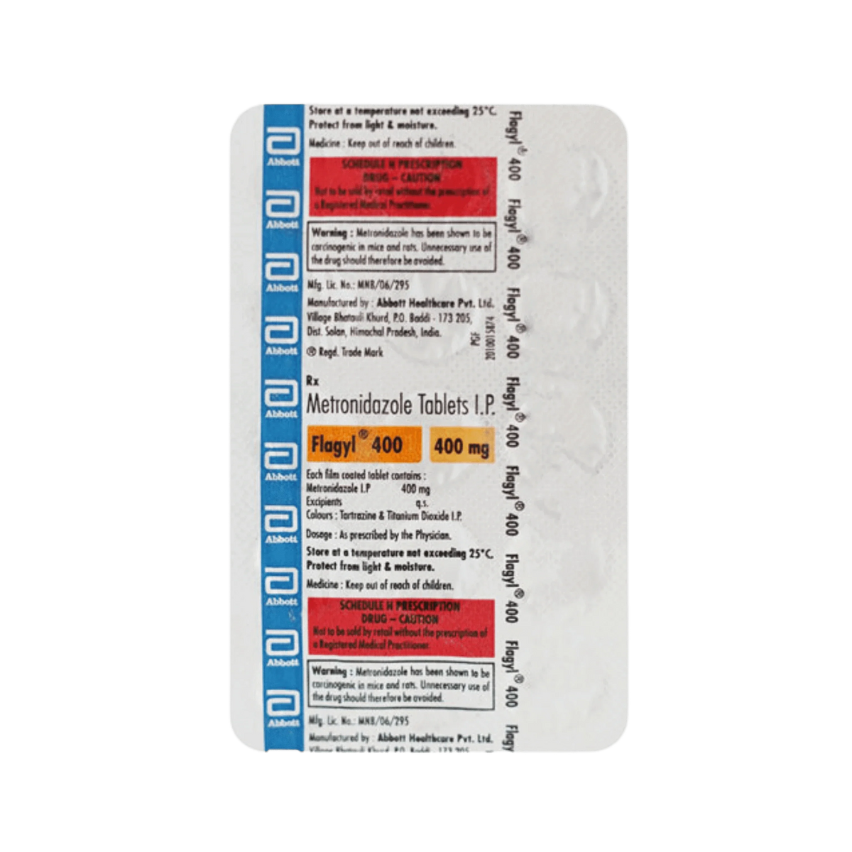 FLAGYL 400MG TABLET - Animeal
