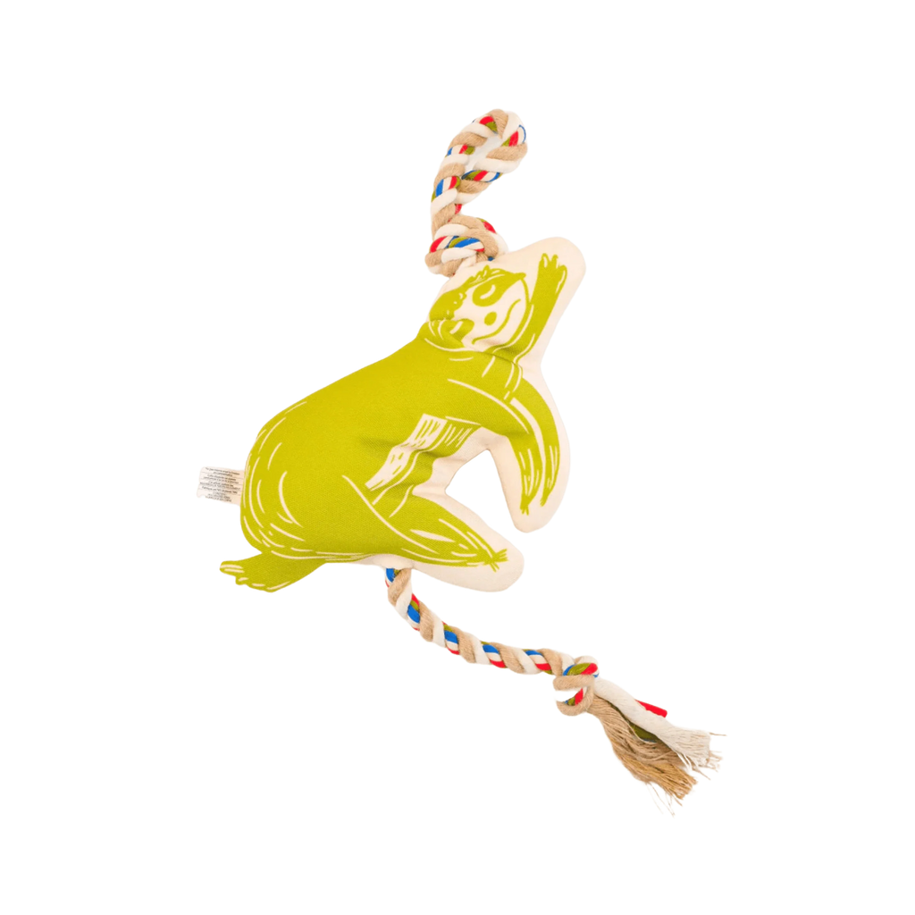FOFOS FLOSSY ROPE TOY WITH SLOTH - Animeal