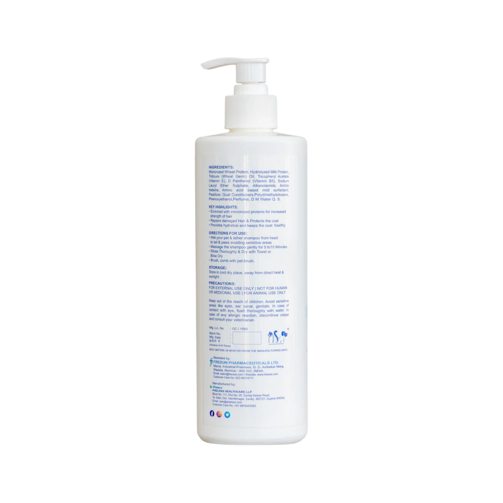 Fredun Freossi Protein Shampoo for Dogs and Cats, 500ml