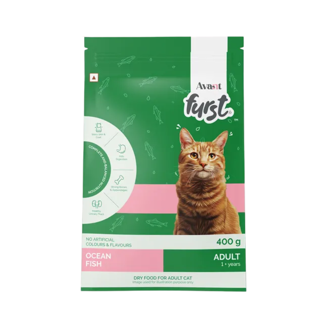 FURST CAT ADULT OCEAN FISH DRY FOOD [400 GM] - Animeal