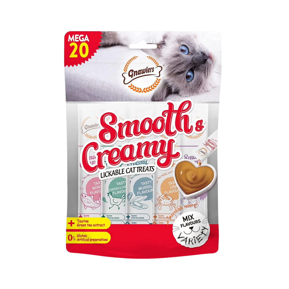 GNAWLERS CREAMY TREAT MIX FLAV (L) - Animeal