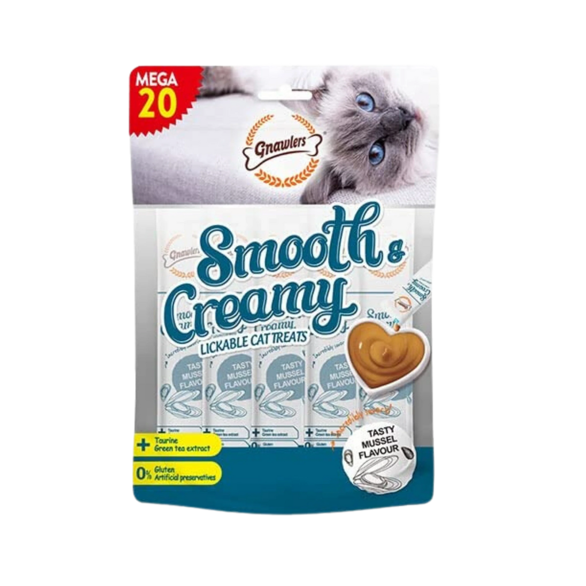GNAWLERS CREAMY TREAT MUSSEL (L) - Animeal