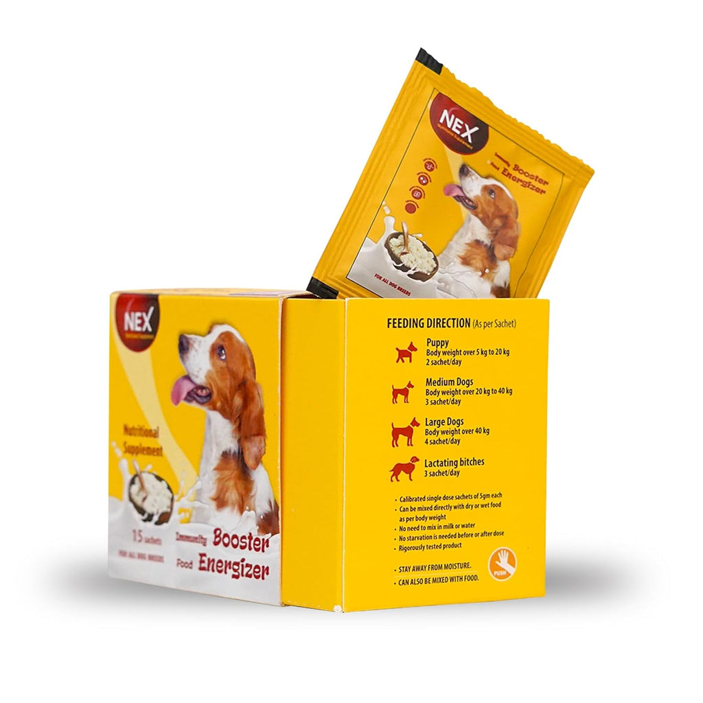 Goat Milk + Multivitamin + Colostrum (Immunity Booster) for Dogs | Pack of 15 Sachets - Animeal