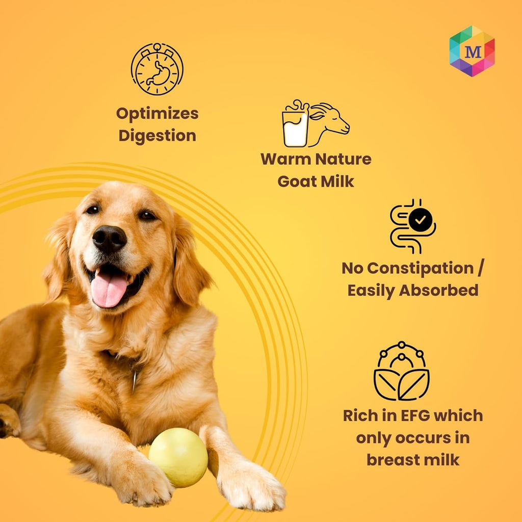 Goat Milk + Multivitamin + Colostrum (Immunity Booster) for Dogs | Pack of 15 Sachets - Animeal