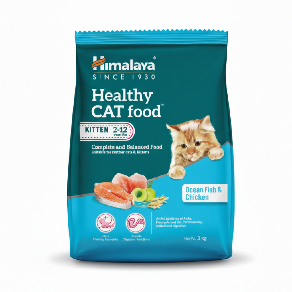 HIMALAYA KITTEN OCEAN FISH & CHIC DRY FOOD [50 GM] - Animeal