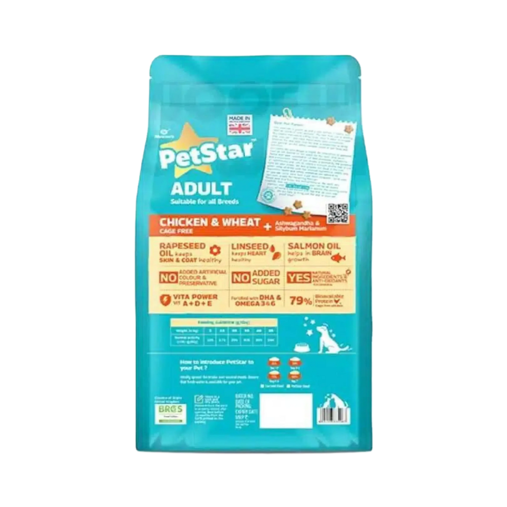 PETSTAR ADULT CHIC & WHEAT DRY FOOD (M)