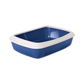 IRIZ CAT LITTER TRAY PLUS RIM NORDIC BLUE - Animeal