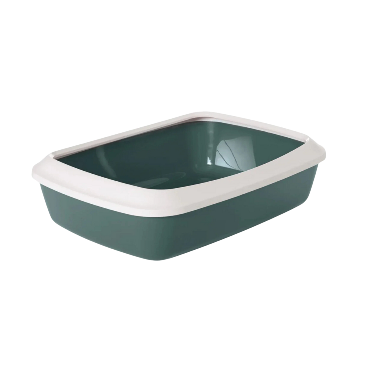 IRIZ CAT LITTER TRAY PLUS RIM NORDIC GREEN - Animeal