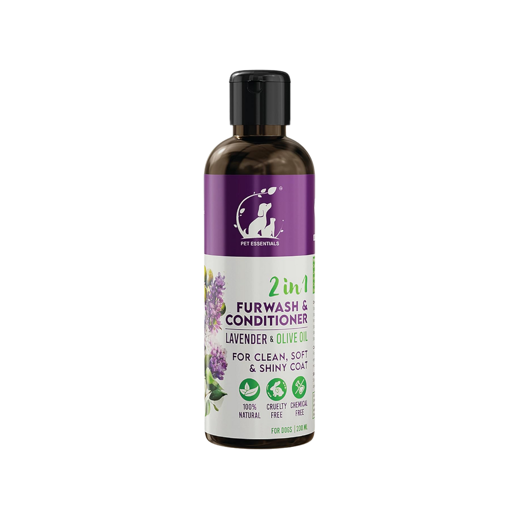 LAVENDER AND OLIVE OIL FURWASH AND CONDITIONER (200ML) - Animeal