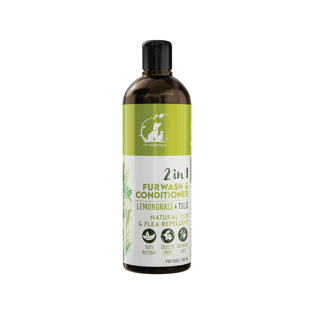 LEMONGRASS AND TULSI FURWASH AND CONDITIONER (200ML) - Animeal
