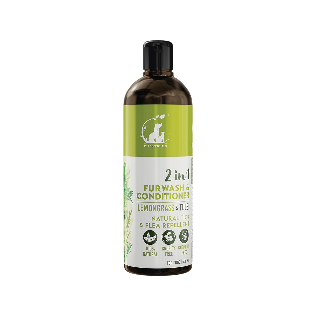 LEMONGRASS AND TULSI FURWASH AND CONDITIONER (200ML) - Animeal