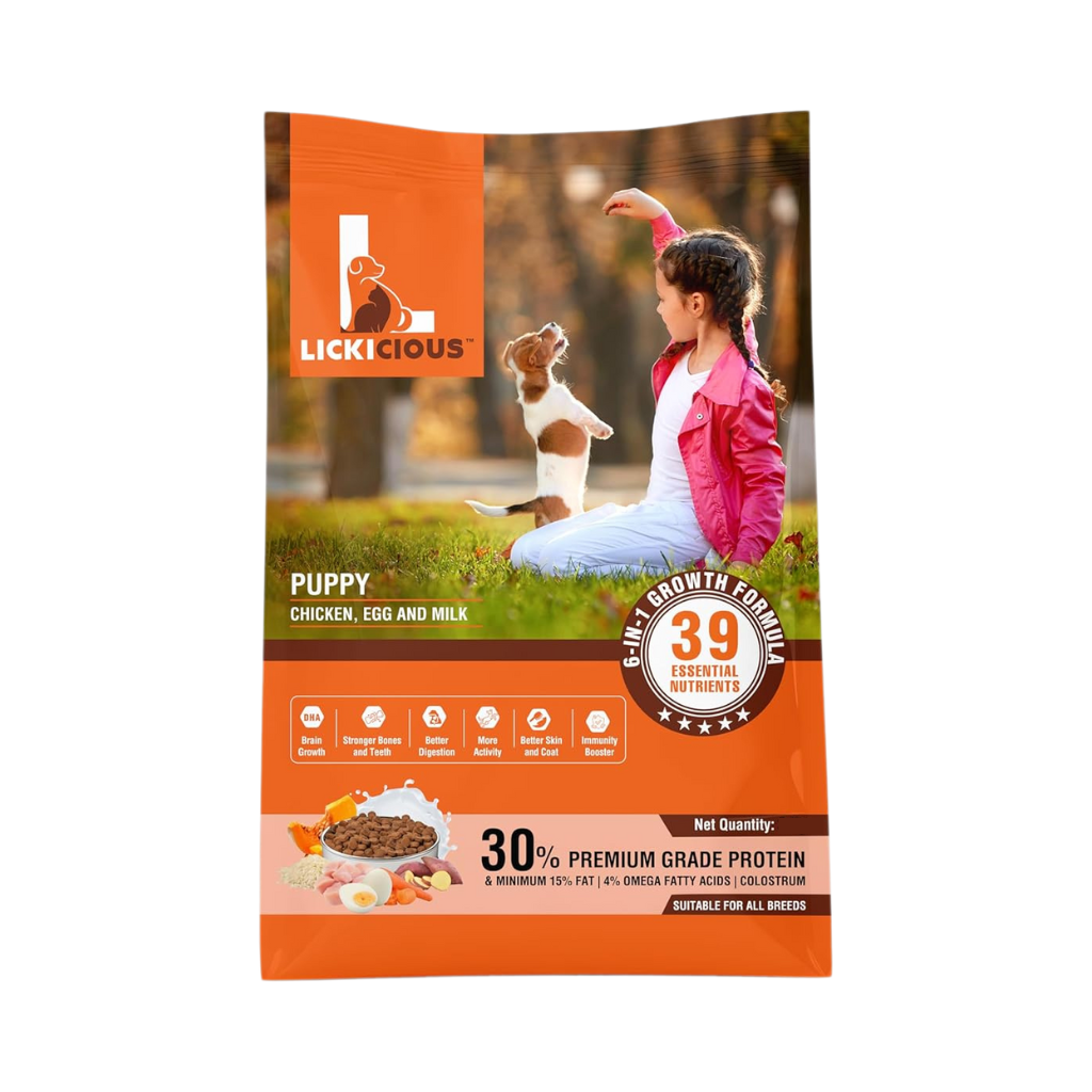 LICKICIOUS PUPPY CHIC & EGG MILK DRY FOOD [400 GM]