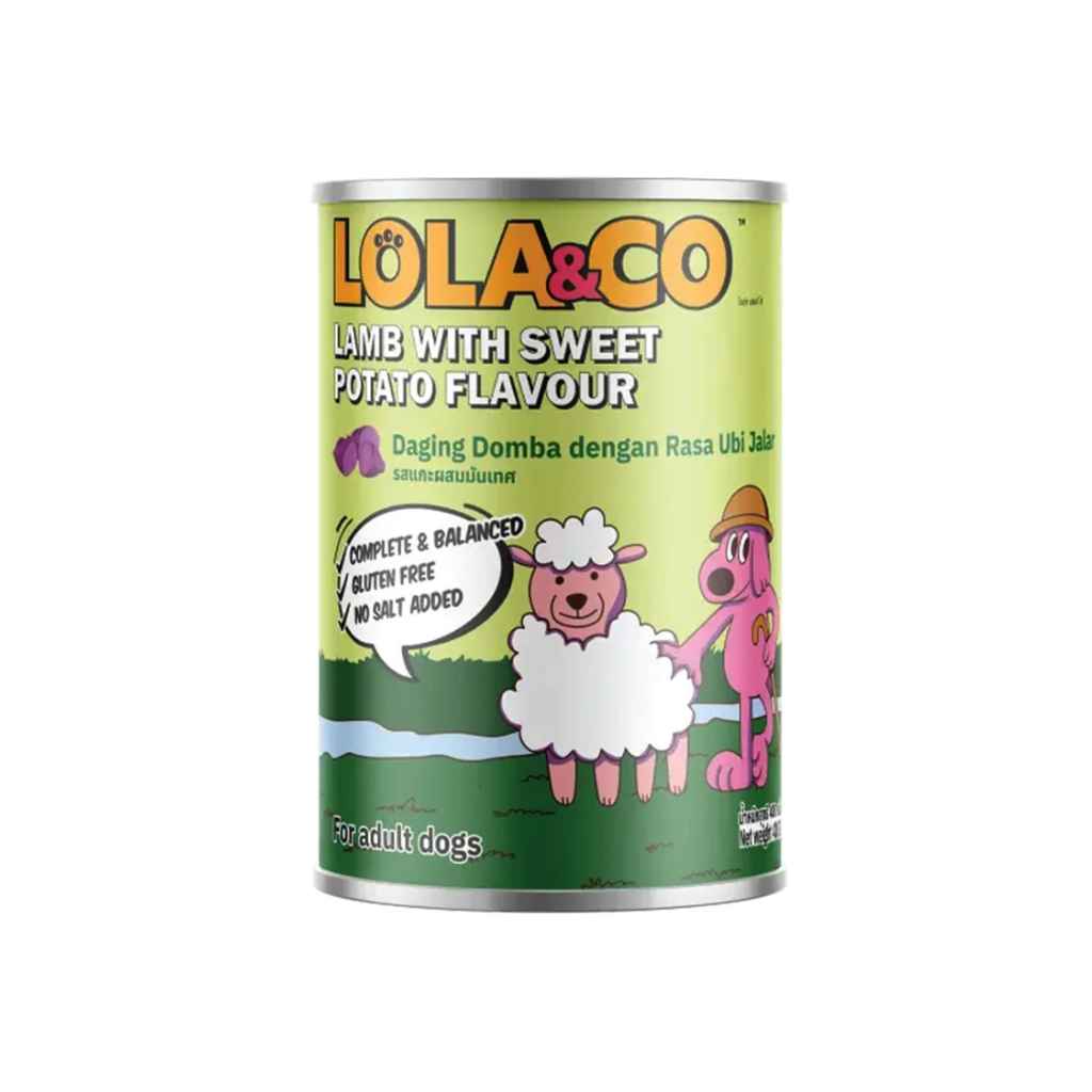 LOLA & CO LAMB WITH SWEET POTATO FLAVOUR WET DOG FOOD CAN [400 GM] - Animeal
