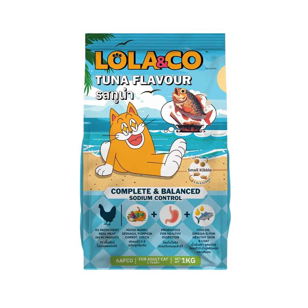 LOLA & CO TUNA FLAVOUR DRY CAT FOOD [1 KG] - Animeal