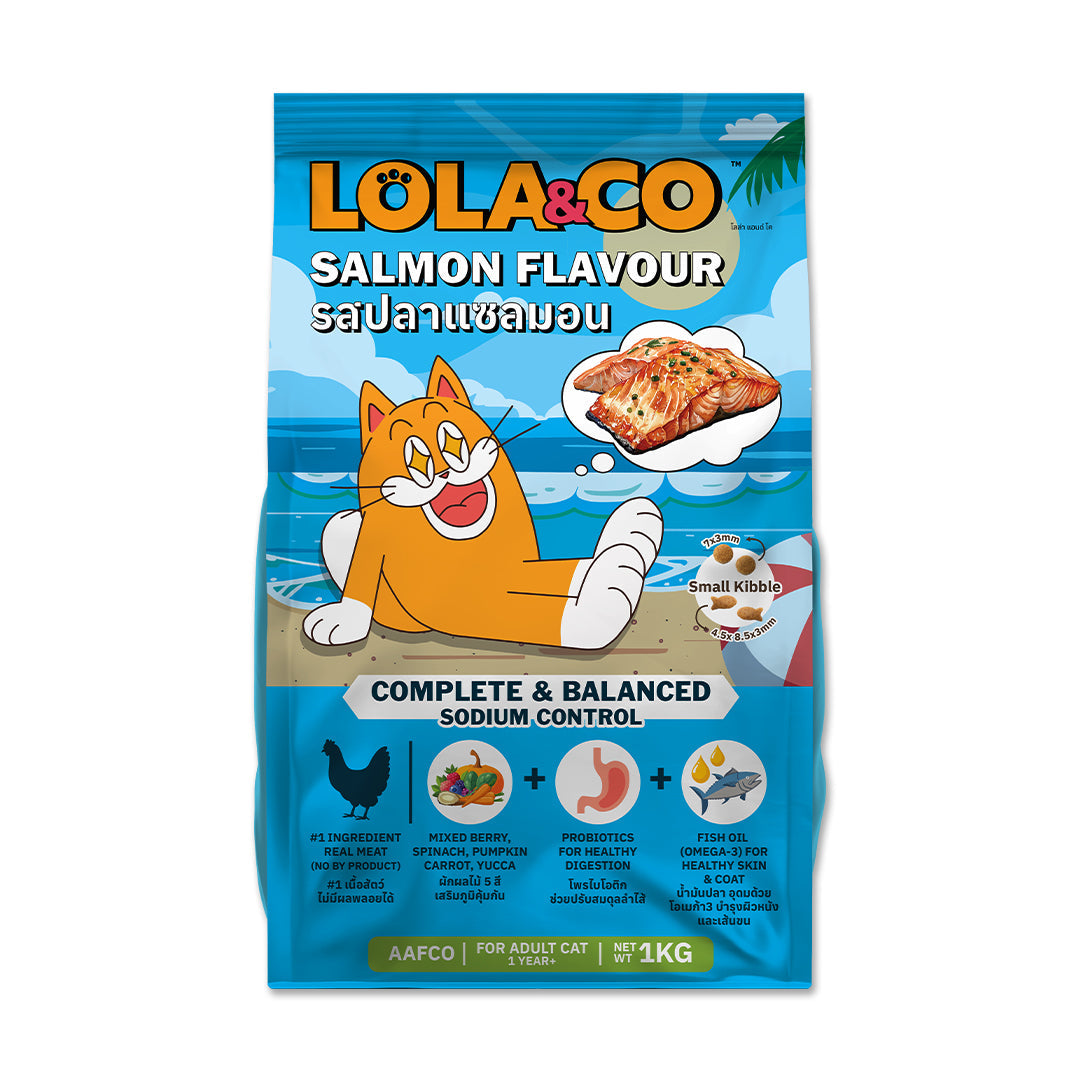 LOLA&CO SALMON FLAVOUR DRY CAT FOOD [7 KG]