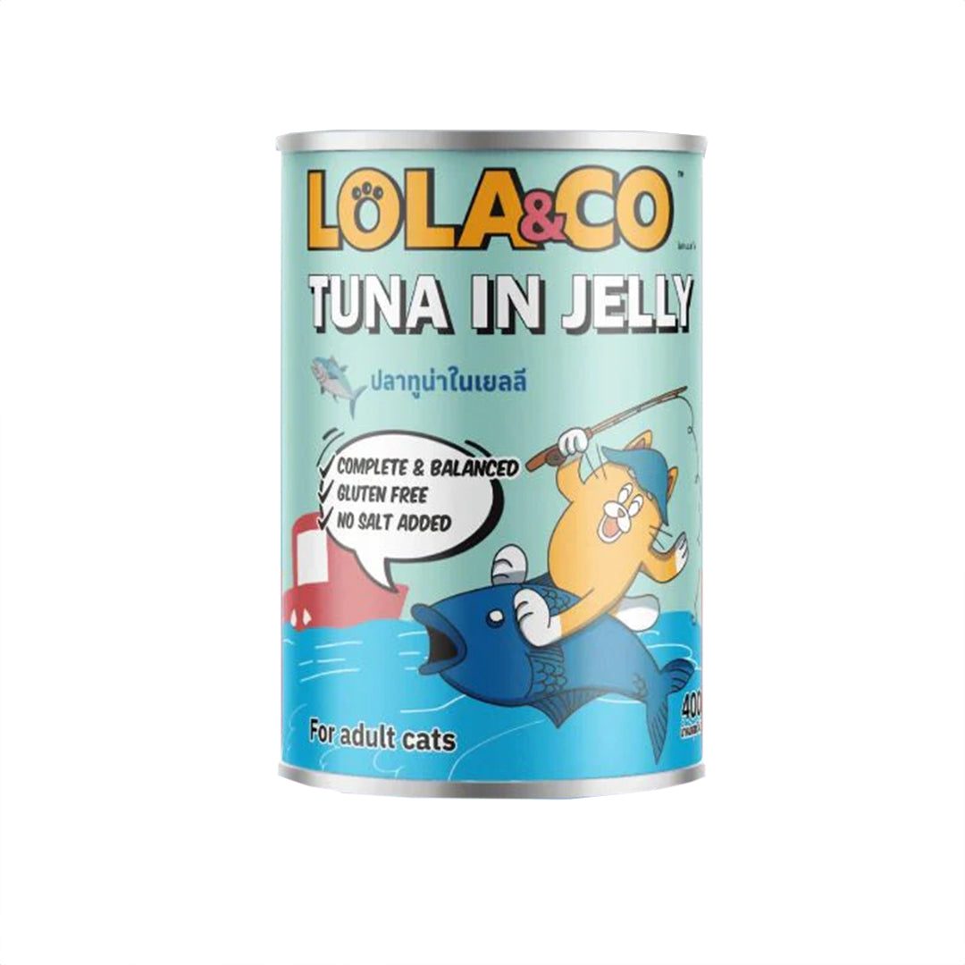 LOLA&CO TUNA IN JELLY CAT FOOD CAN [400 GM]