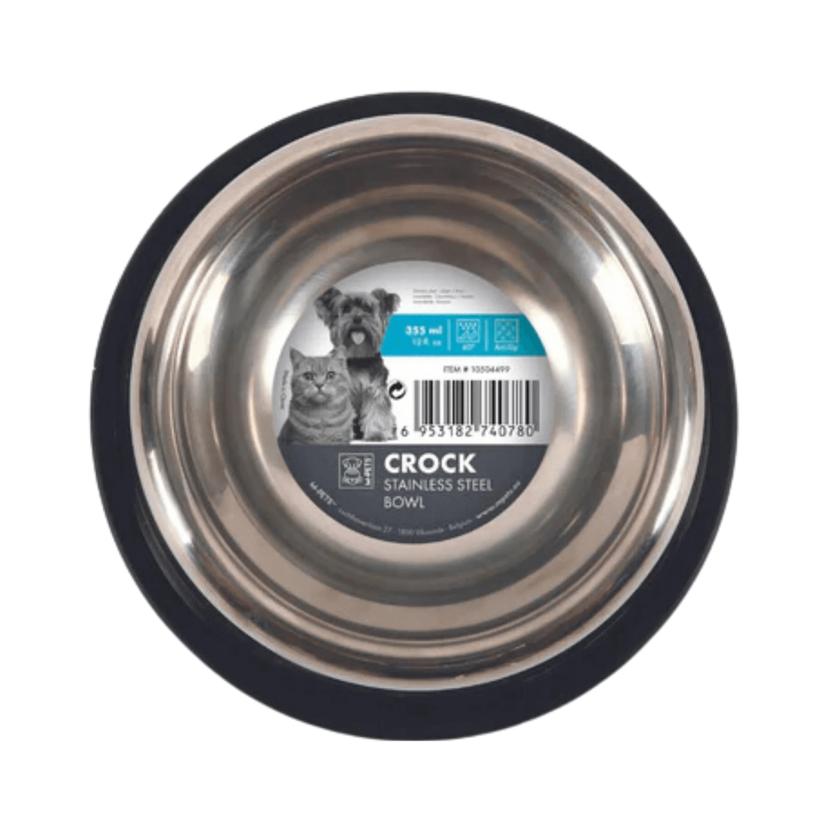 M-PETS CROCK STAINLESS STEEL BOWL (XS) - Animeal