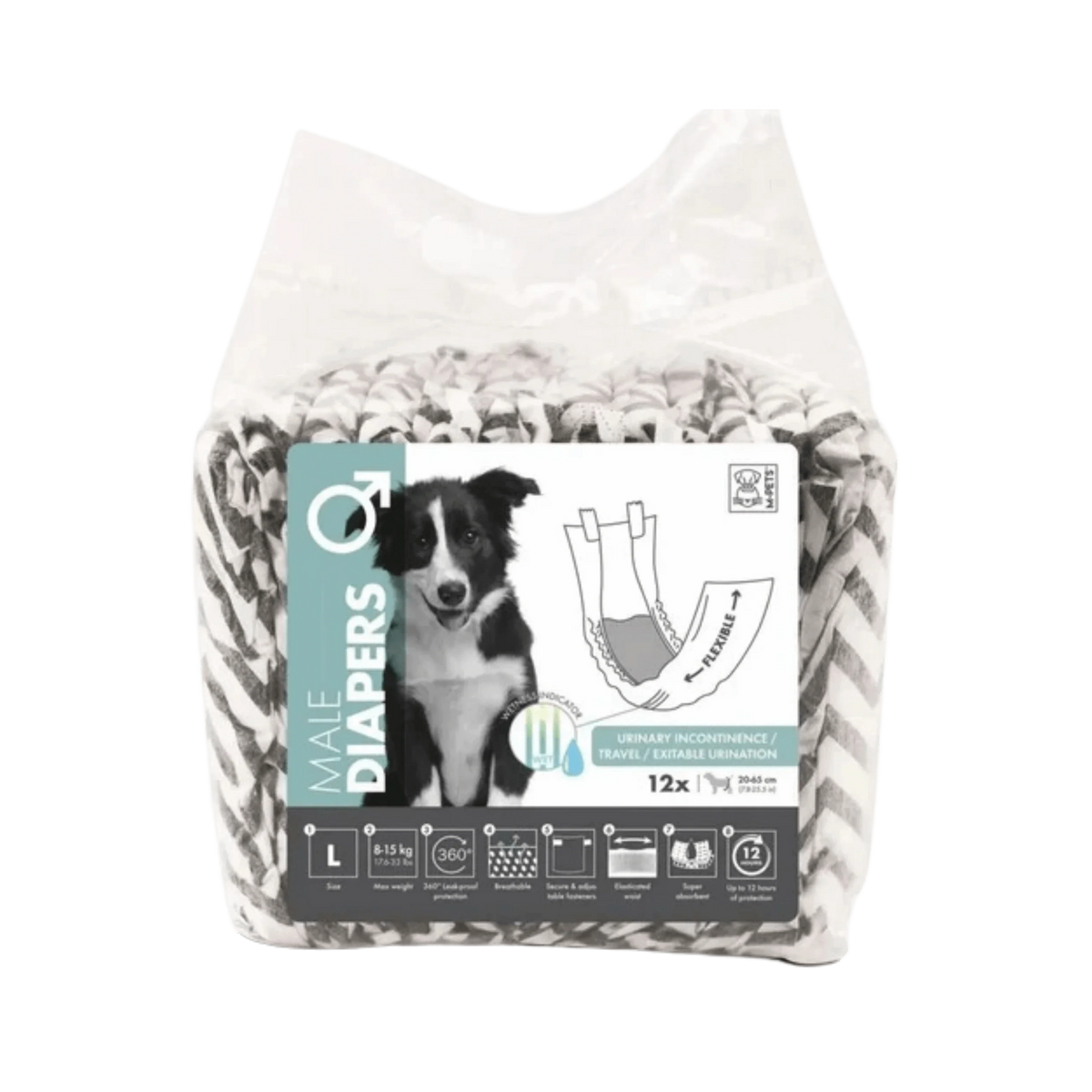 M-PETS DIAPERS MD (L)