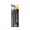 M-PETS DOUBLE ENDED TOOTHBRUSH PINK & GREEN - Animeal