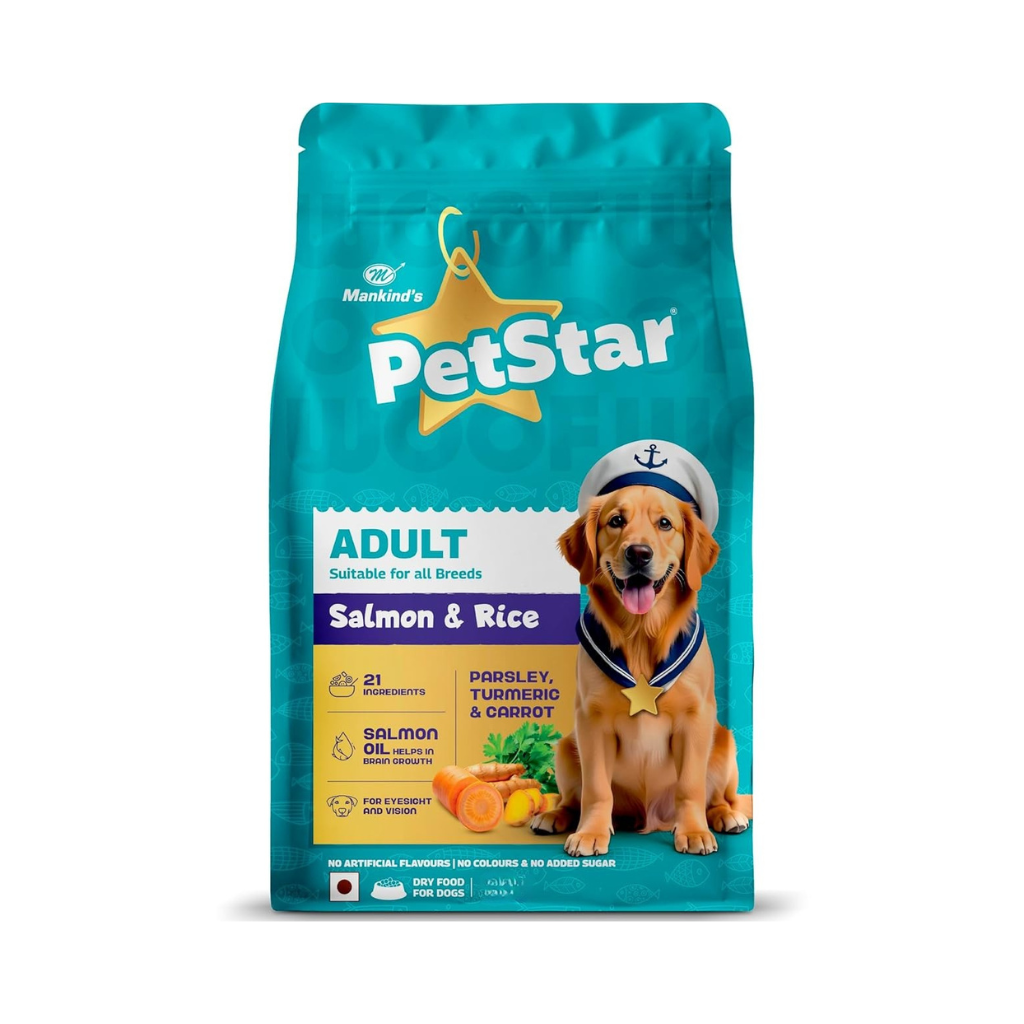 MANKIND PETSTAR SALMON ADULT DOG DRY FOOD [1 KG] - Animeal