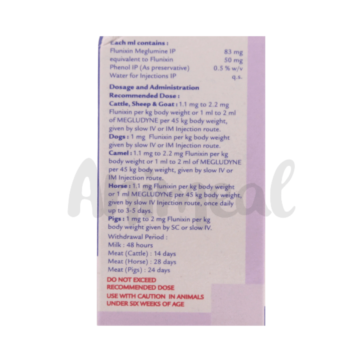 MEGLUDYNE INJ (S) - Animeal