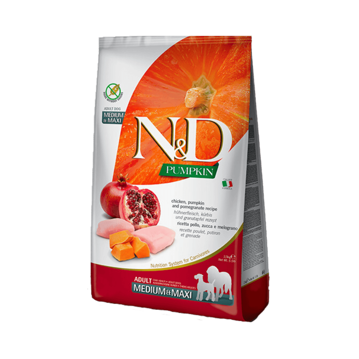 N&D GF CHIC ADU MAXI DRY FOOD [2.5 KG] - Animeal