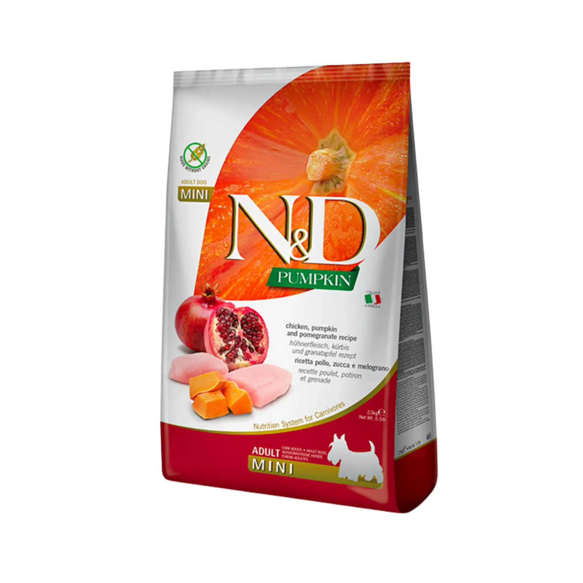 N&D GF CHIC ADU MINI DRY FOOD [2.5 KG] - Animeal