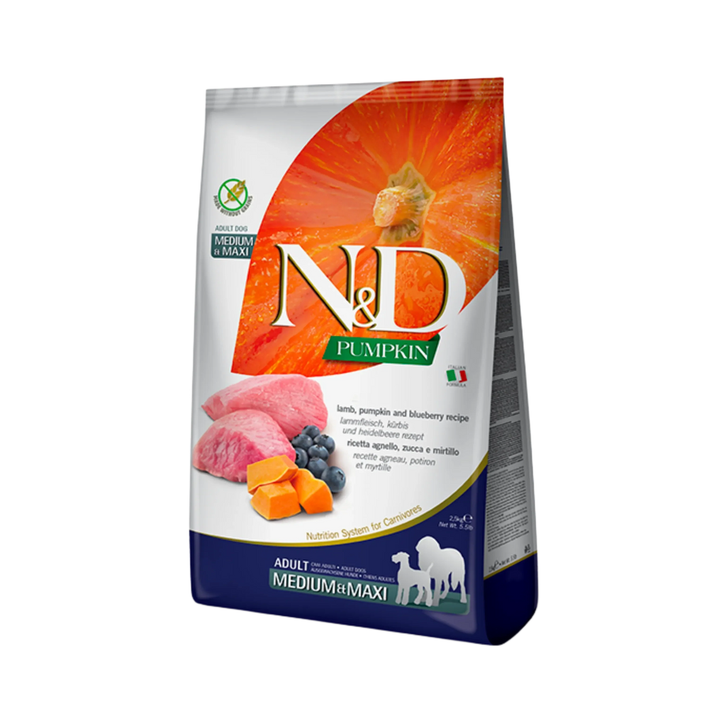 N&D GF LAMB ADU MAXI DRY FOOD [2.5 KG] - Animeal