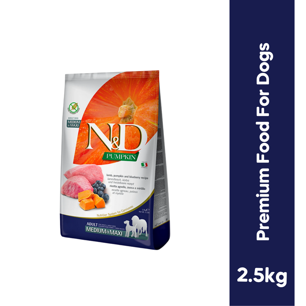 N&D GF LAMB ADU MAXI DRY FOOD [2.5 KG] - Animeal