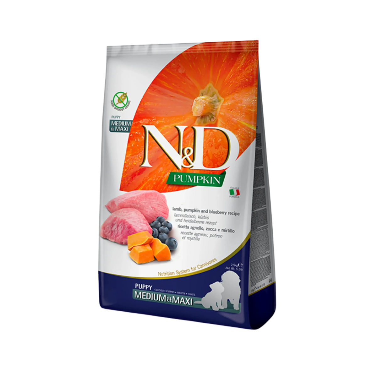 N&D GF LAMB PUP MAXI DRY FOOD [12 KG] - Animeal