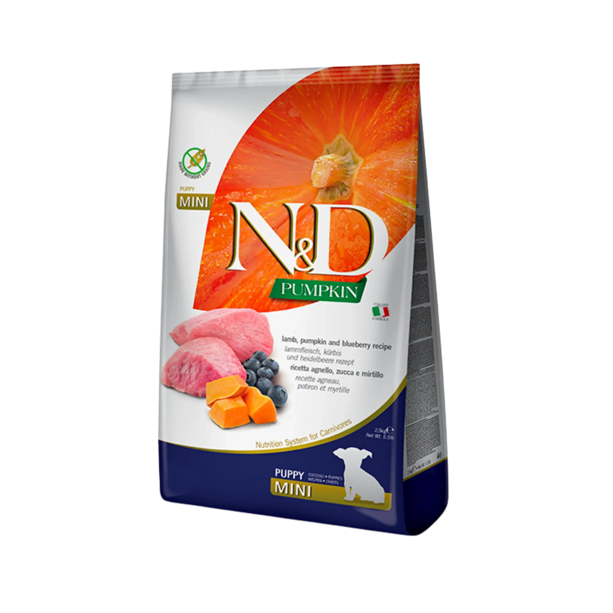 N&D GF LAMB PUP MINI DRY FOOD [7 KG] - Animeal