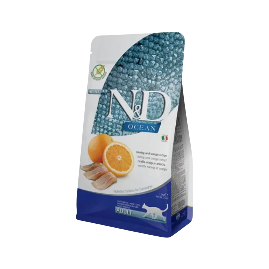 N&D OC HERRING CAT GF DRY FOOD [300 GM] - Animeal